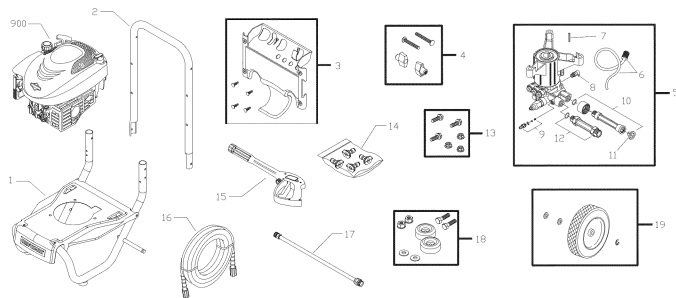 Briggs 020430 power washer parts